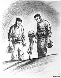 cartoonist Bill Mauldin’s Willie and Joe, the icons of World War II, remembering the fallen of their war, and all wars, on today, the American Veterans’ Day.
With them I remember those who have crossed the Bifrost Bridge on their way to Valhalla: my...