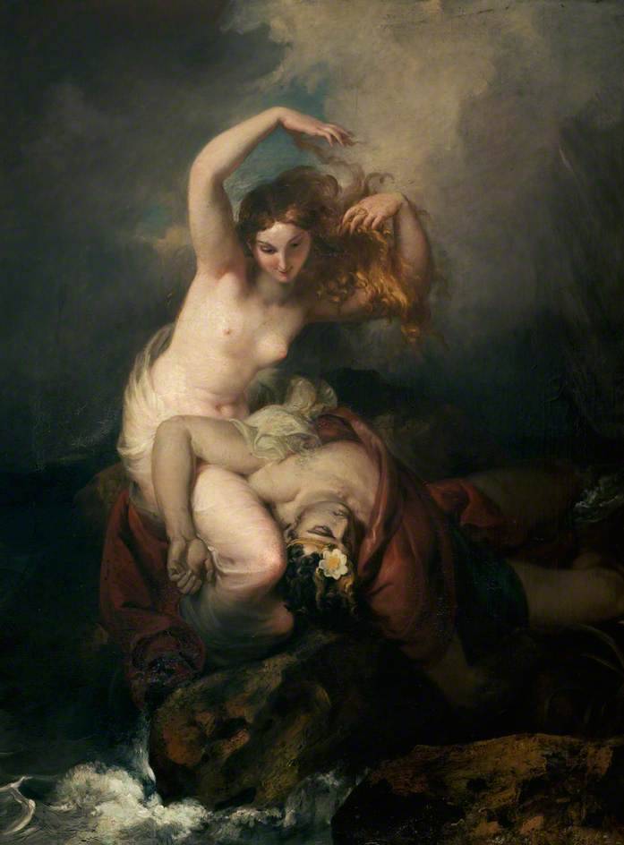 centuriespast:  The Mermaid of Gallowayby William Hilton IIOil on canvas, 122 x 101.6