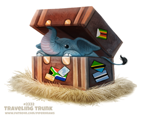 cryptid-creations: Daily Paint 2332. Traveling Trunk Prints available at: ForgePublishing.com