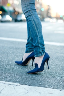 voglue:  heeled loafers  