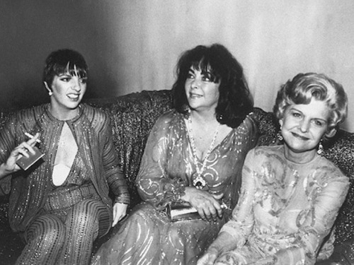 Liza Minnelli, Elizabeth Taylor and Betty Ford at Studio 54, NYC 1979