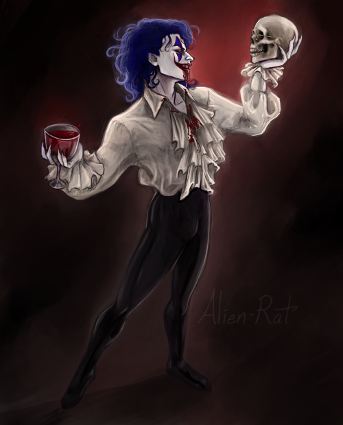 Rufo as a vampire initially inspired by the song “Twilight Time” by the Platters for @pennytrash​!  