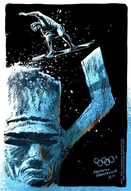 geek-art:  Geek-Art.net Winter SUPER Olympics by Francesco Francvilla ! The whole series here.   #geekart 