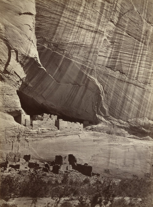 humanoidhistory:The White House ruins in Canyon de Chelly, Arizona, 1873, photo by Timothy H. O'Sull