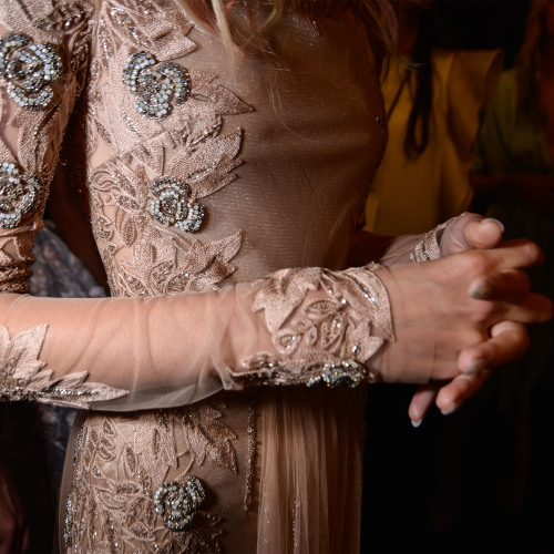 maccosmetics:  M∙A∙C Backstage at Badgley Mischka SS15 New York Fashion Week