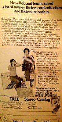 shootuporshutup:  Found this ad in a Playboy from 1975. Apparently people in the seventies knew how to rank their priorities better. Money…..records…..then marriage if there was still time. 