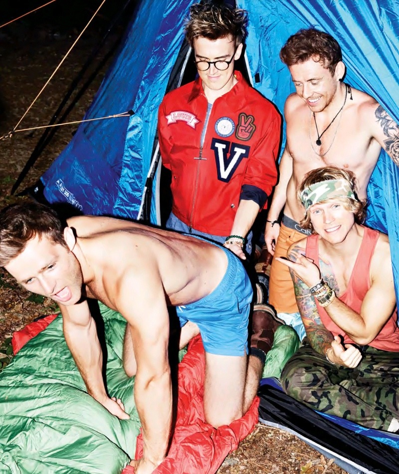 Camping with Mcfly from Attitude Magazine