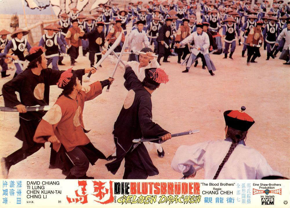 guts-and-uppercuts:  German lobby card set for “Blood Brothers”.