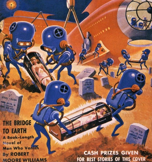 sciencefictiongallery:  Alex Schomburg, 1939.