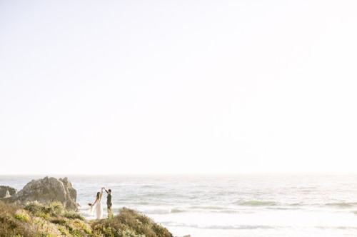 Not much better than a beautiful beach wedding! Photographed by Our Labor of Love