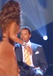 thequeenbey:  thequeenbey: That time BeyoncÃ© almost killed Terrence Howard. 