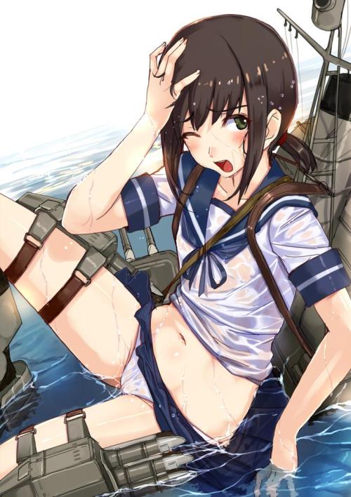 shibu0072:  パンツみせちゃいながら頑張る吹雪に期待！