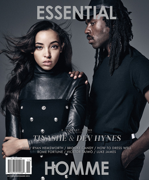 bloodorangeforever:I’m on the cover of Essential Homme magazine with my girl Tinashe.Tomorrow 