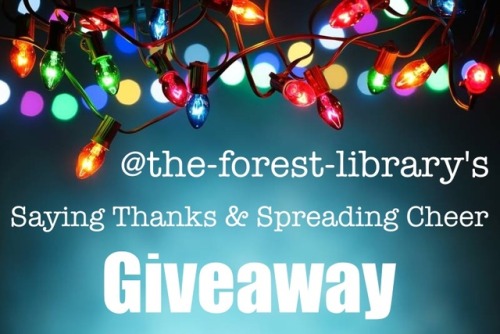 the-forest-library:What’s this giveaway all about?People are awesome, and books are awesome. I want 