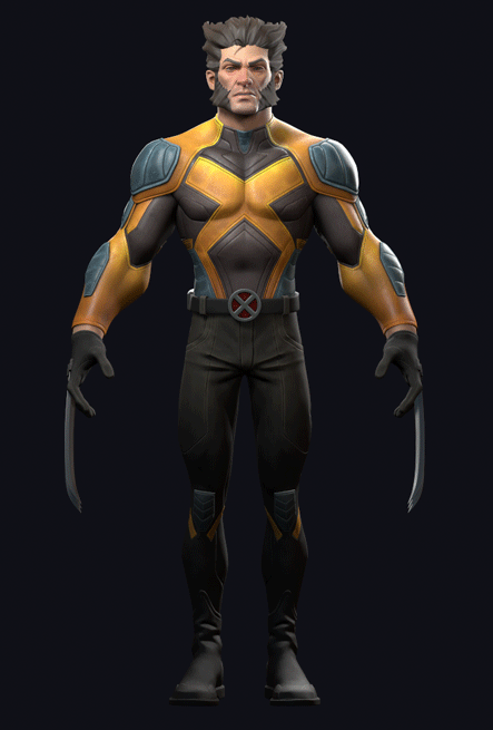 Wolverine- X-Men fan art by my friend David Ferreira“A tribute to WolverineGame model 75k TrisBased 