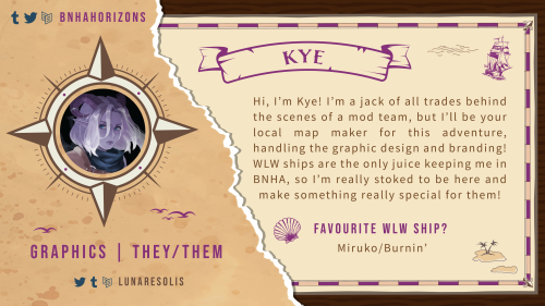 bnhahorizons: Up next for our mods is the lovely Kye ( @lunaresolis )!️ They’ve made all the g