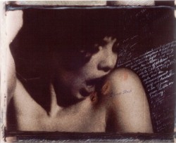 lamelancoly:  © Joyce Neimanas – Masturbation is a crime, Male (Printed from 16mm porno film frame. Text from Kinsey reports..), from Movie Stills serie, 1978 
