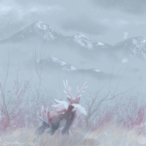 sinnohgirl:Sawsbuck by AudGreen