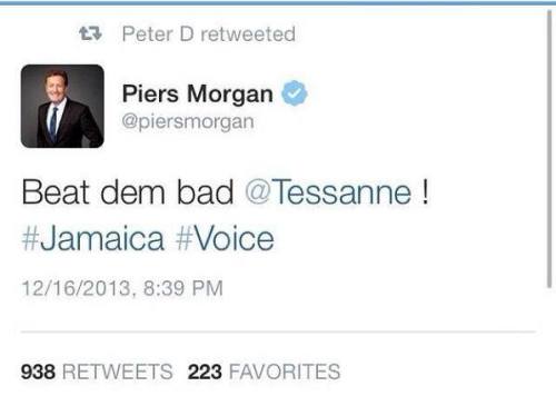 easymyselecta:  piers knows what’s up…DWL   Lawl they talking Jamaican