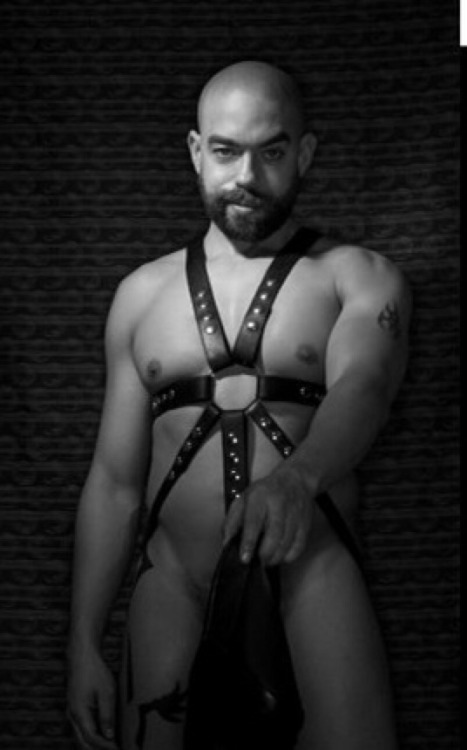 Black Muscle Ink Leather Kink