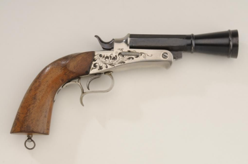 German blunderbuss pistol marked M/71 on frame, circa 1870&rsquo;s.