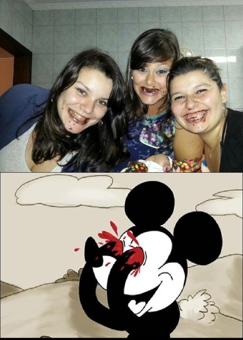 Poxa gente nem o Mickey aguentou