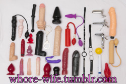 whore-wife:  Want more? repost and follow whore-wife http://whore-wife.tumblr.com To buy more dirty stuff contact - whorewifetumblr@gmail.com Dildo Collection