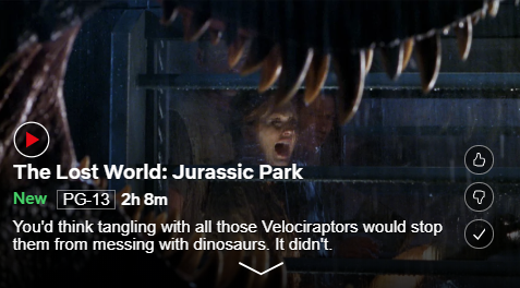 prince-aziraphale - Honestly though the mini-descriptions for the Jurassic Park trilogy have to be...