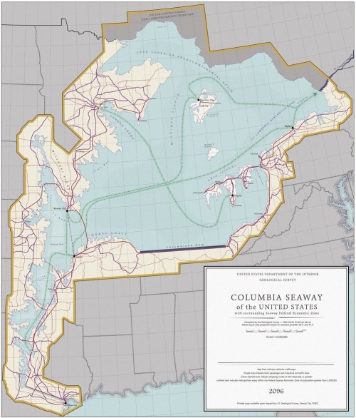 Maps of the Midwest in year 2096, by Kevin Rogan 