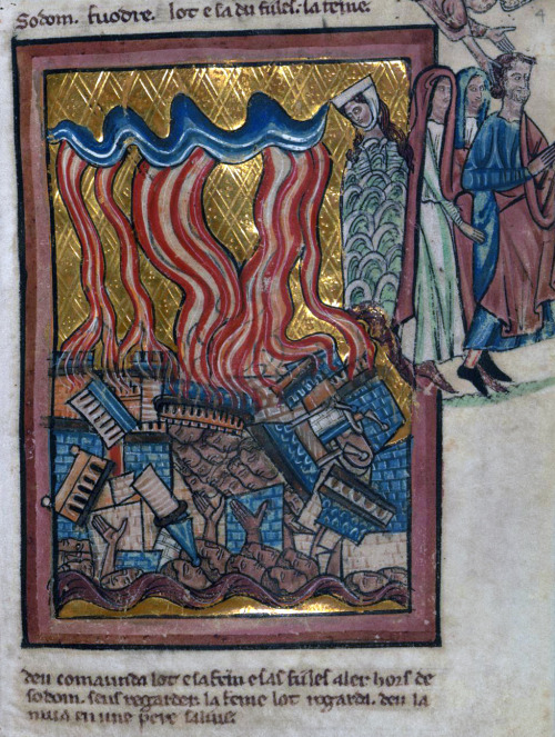 Pages from a psalter illuminated by William de Brailes, c. 1250 England
