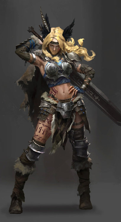 art-of-cg-girls:Character Design_Valkyrie by luulala