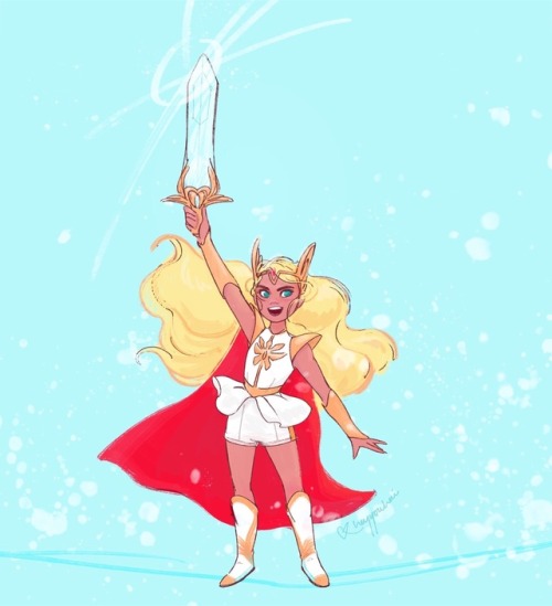 *Returns to tumblr to spread my she-ra reboot enthusiasm* SHE-RA!!!! ⚔️✨ New gen fans, our princess 