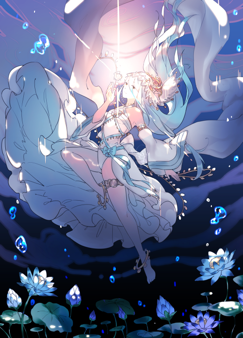 tcongdraws:    ♚ Azura’s Light  ♚ My first piece for the Invisible Kingdom Zine  Commissi