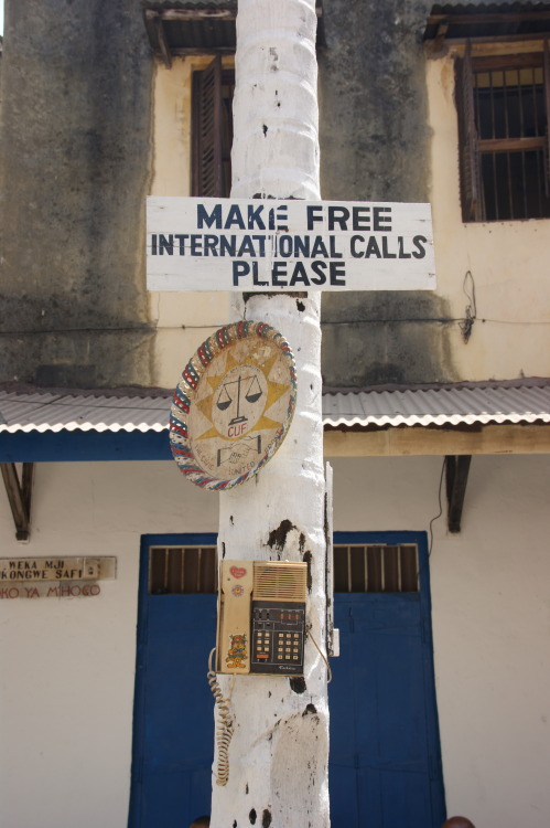 International calls, Stonetown, Zanzibar