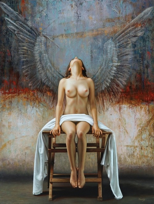 zoegem-heartofanangel:    Omar Ortiz - Angel, 2013    Source: omarortiz.wordpress.com