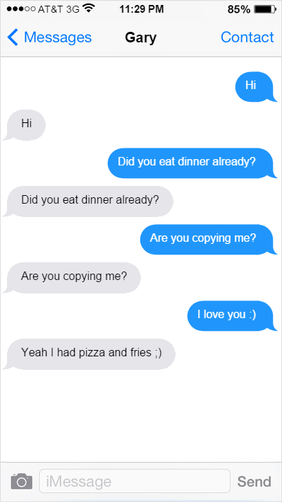 mypalletshippinglove:  Just made some more iPhone conversations between Ash and Gary