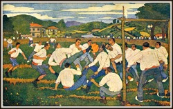 footysphere:  Basque futbola scene - painted