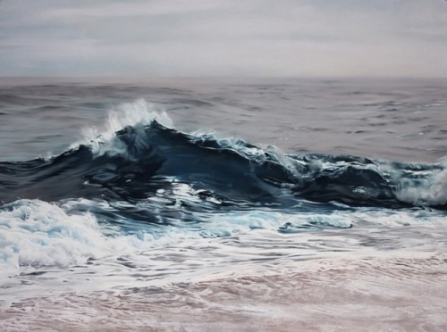 ohneooo:   Pastel Icebergs by Zaria Forman Zaria Forman perfectly masters drawing with pastels. Recently, the artist reveals works representing icebergs. An impressive record, discovered in a series of beautiful images.  Wow 