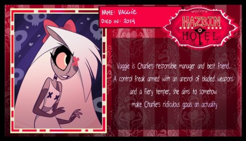 greatest-hater:The official Hazbin Hotel twitter just released these character bios. I’ll post again