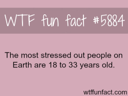wtf-fun-factss:  The most stressed out age