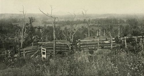 bantarleton:  Top: View from Confederate breastworks at the summit of Kennesaw Mountain.  Botto