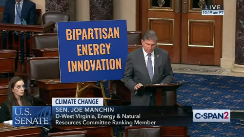 Who: Sen. Joe Manchin (D-West Virginia)Twitter: @Sen_JoeManchinWhen: December 2019What: Climate chan