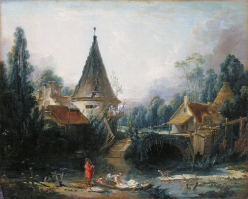 Landscape near Beauvais early, 1740, Francois BoucherMedium: oil,canvas