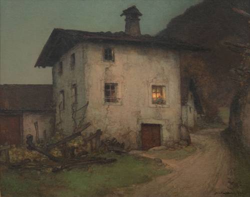 Jan Bogaerts - Crépuscule près de Merano