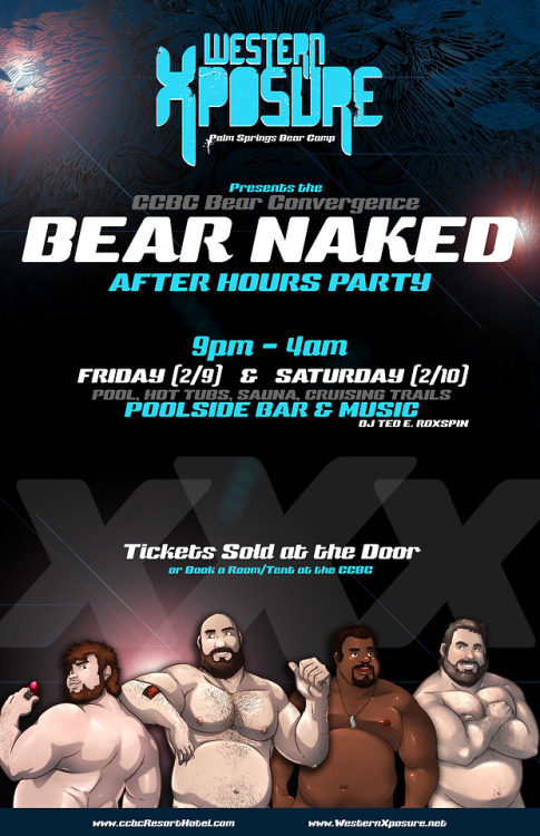 Join us during IBC for our hot naked bear afterparty at the CCBC! WOOOOOOF! www.westernxposure.net