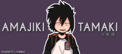 taleen777:  Boku No Hero Academia + Amajiki Tamaki        ⇉ requested by @faelise Thank you for this request! 