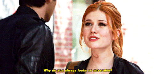 shadowshuntersgifs:he says while looking miserable 