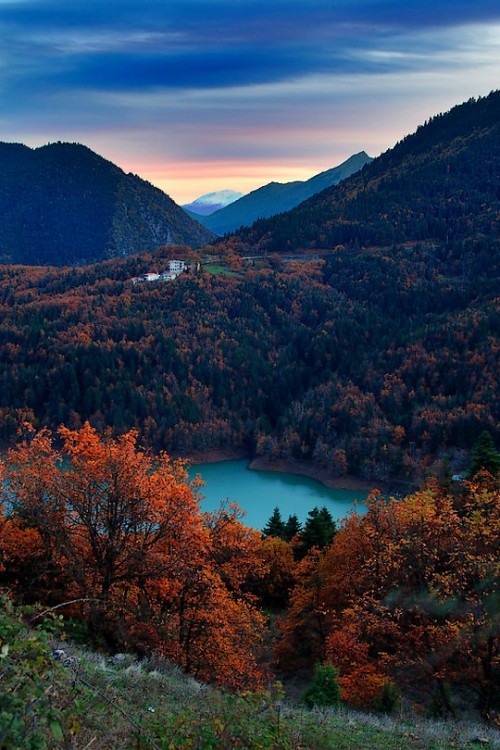 wondrousworld:Lake Plastiras, Greece by Rich