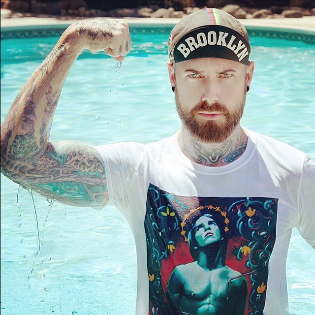 trevorwayne:  Me wearing a fantastic Tshirt by Joe Dallesandro. Photo by @lukasbeyeler