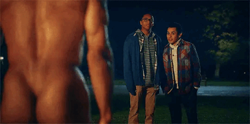 sexyblackbi: celeb-eggplants: Brandon p Bell (Dear white people) In front of the gays